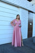 VESTIDO MANGA LONGA TRES LISTRAS PETRA FINA